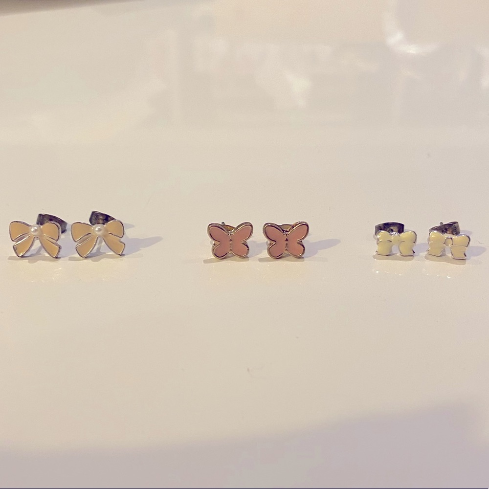 Cute Bows Earrings Set
